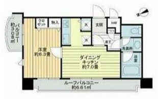 マートルコート調布の物件間取画像